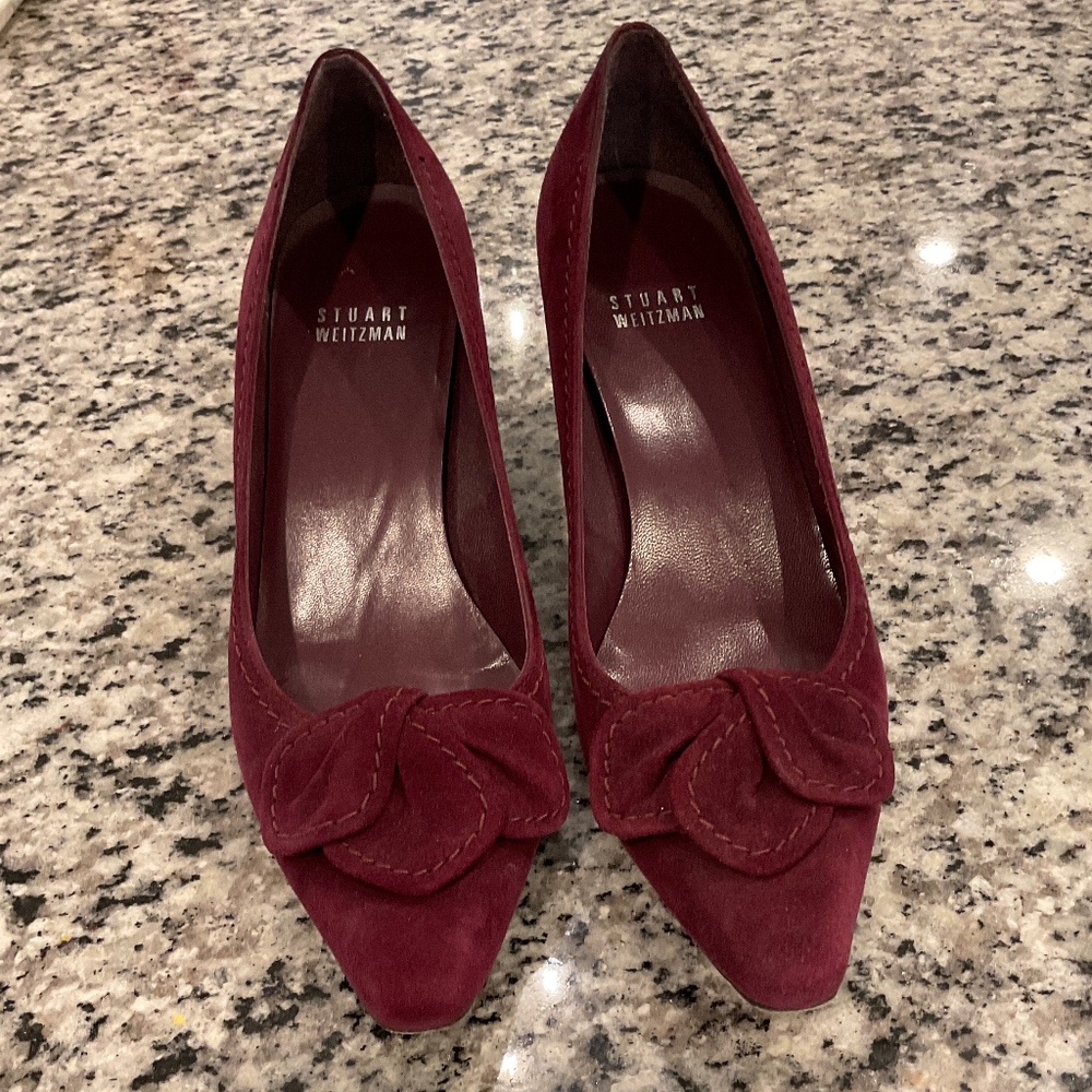 Stuart Weitzman Maroon Pumps